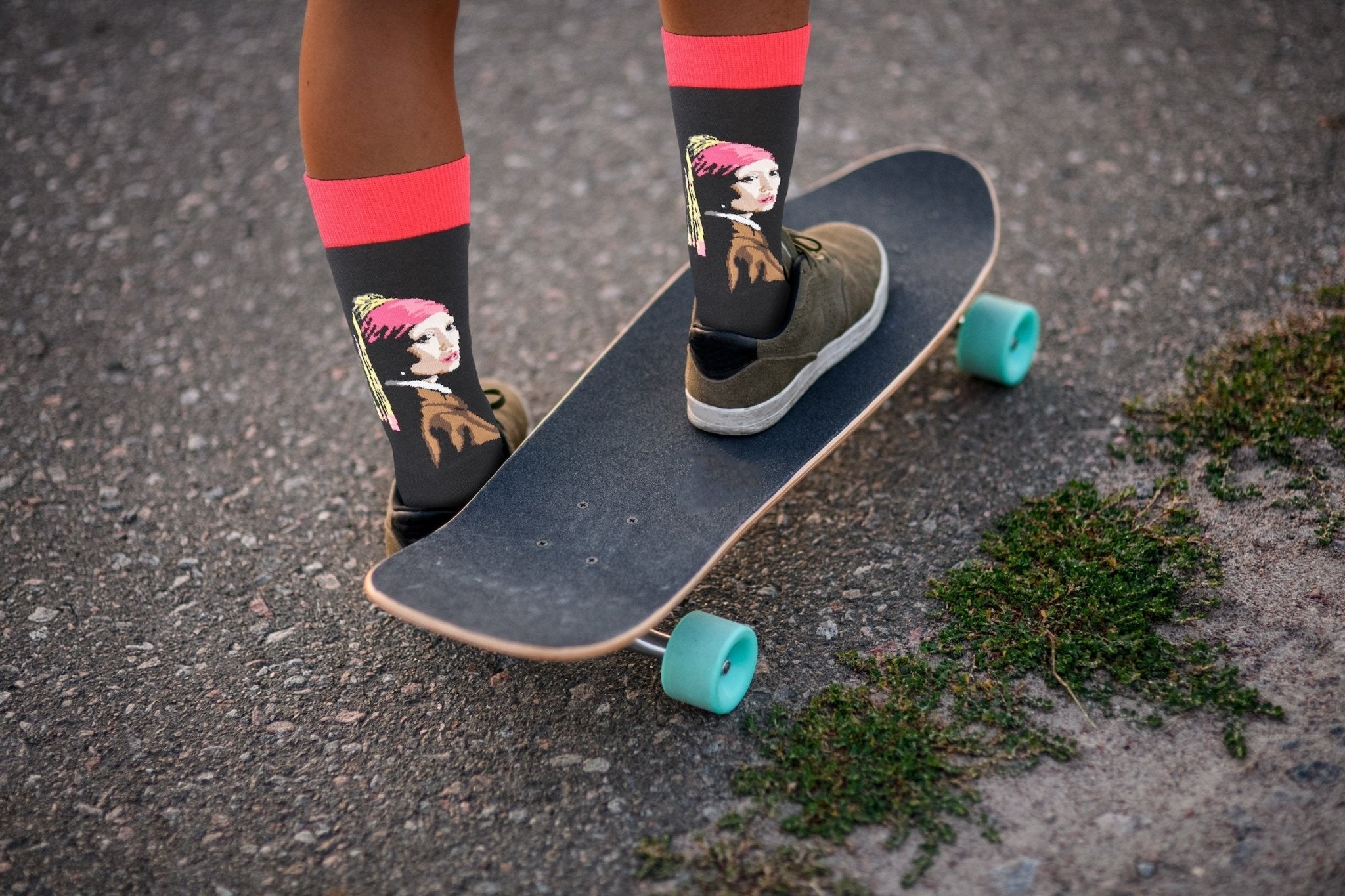 Girl With A Pearl Earring Socks - Comfy Cotton for Men & Women