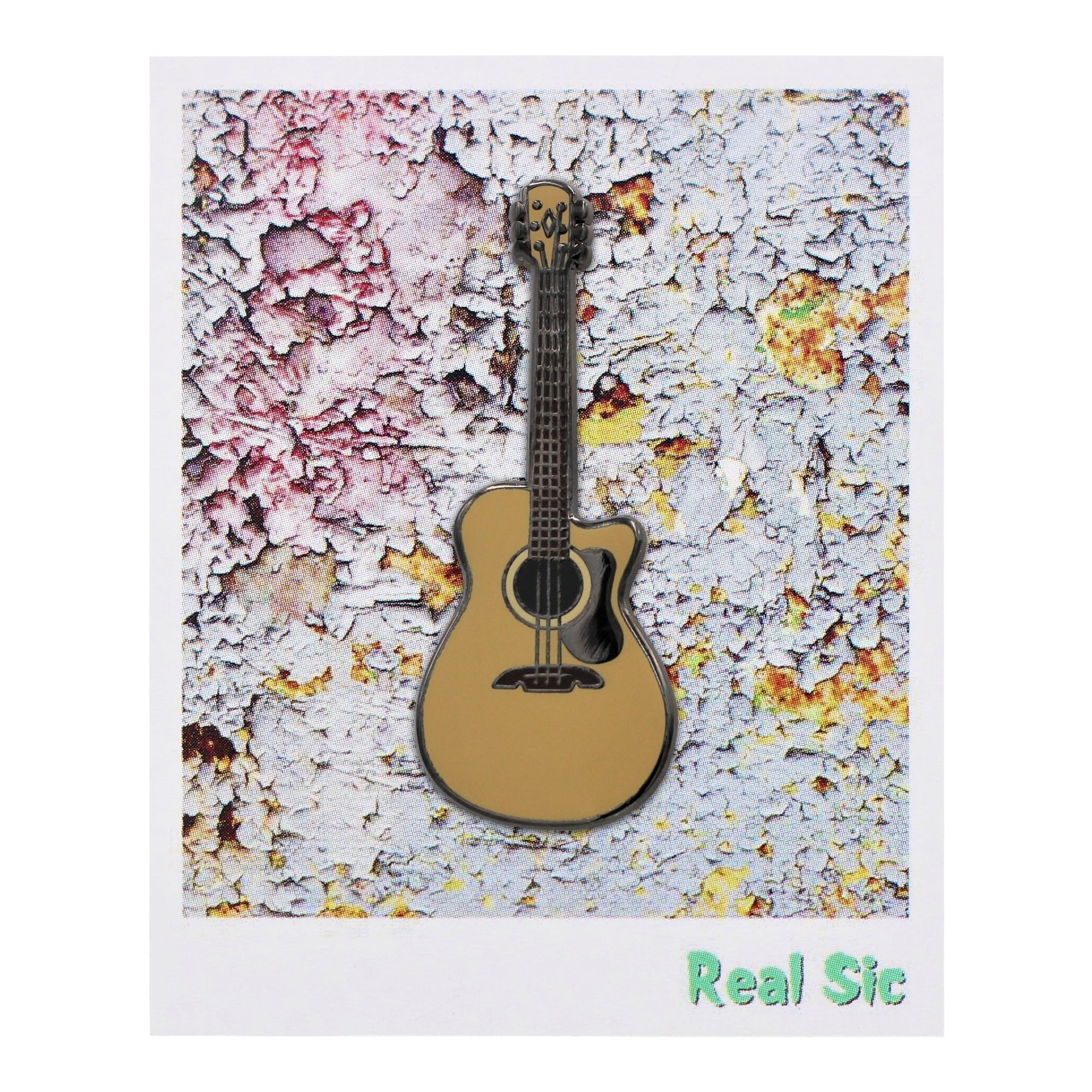 Guitar Enamel Lapel Pin - Celebrating the Beauty of Music