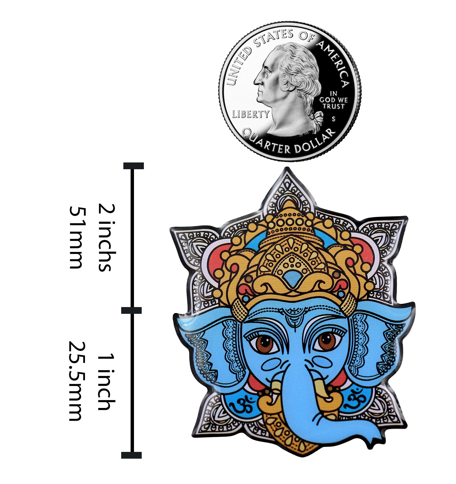 Ganesh Enamel Pin -  Hindu Elephant Lapel Pin Lucky Ganesh Chaturthi Icon For Jackets And Hats