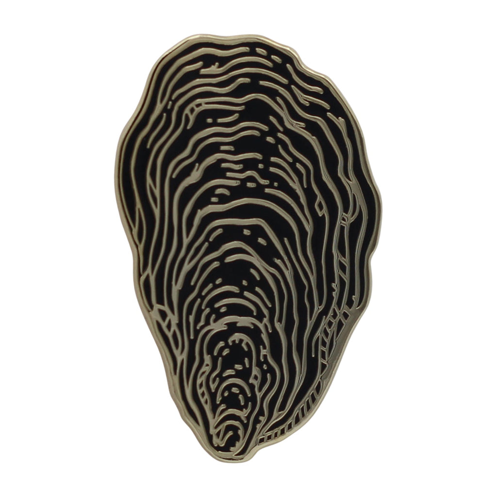 Oyster Shell Pin Badge By Real Sic - Coastal Decor, Mother's Day Gift, Oyster Pin Badge