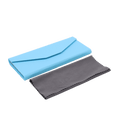 Powder Blue Solid Color Glasses Case - Vegan Leather Magic Folding Hardcase