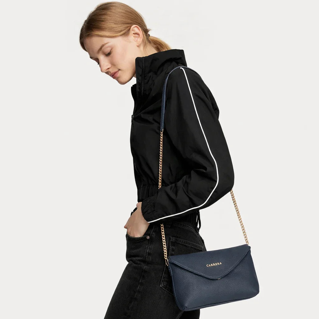 Carrera Lunera Women’s Leather Bag – Floater Leather Women’s Shoulder & Crossbody Bag with Chain Strap for Everyday Elegance | Minimal & Handcrafted