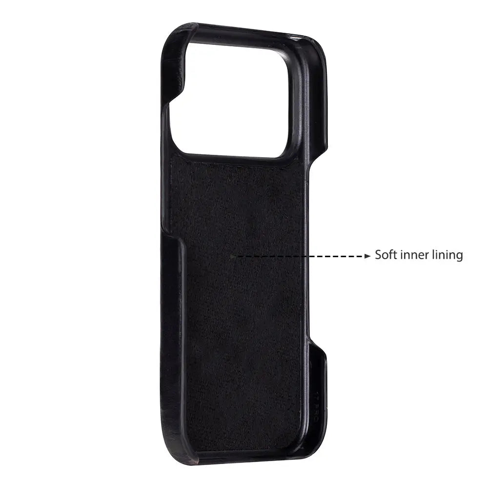 iPhone 17 Pro Full-Grain Leather Slim Case MagSafe – Ultimate Jacket Series