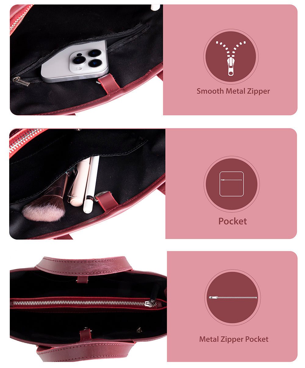 Valetto Women’s Leather Bag – Genuine Leather Women’s Tote & Shoulder Bag for Everyday Elegance | Minimal & Handcrafted