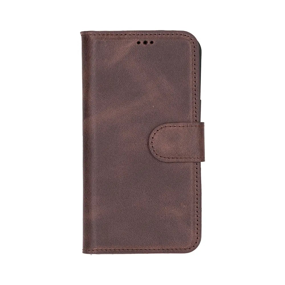iPhone 16E Leather Wallet Case Detachable RFID – Magic Series