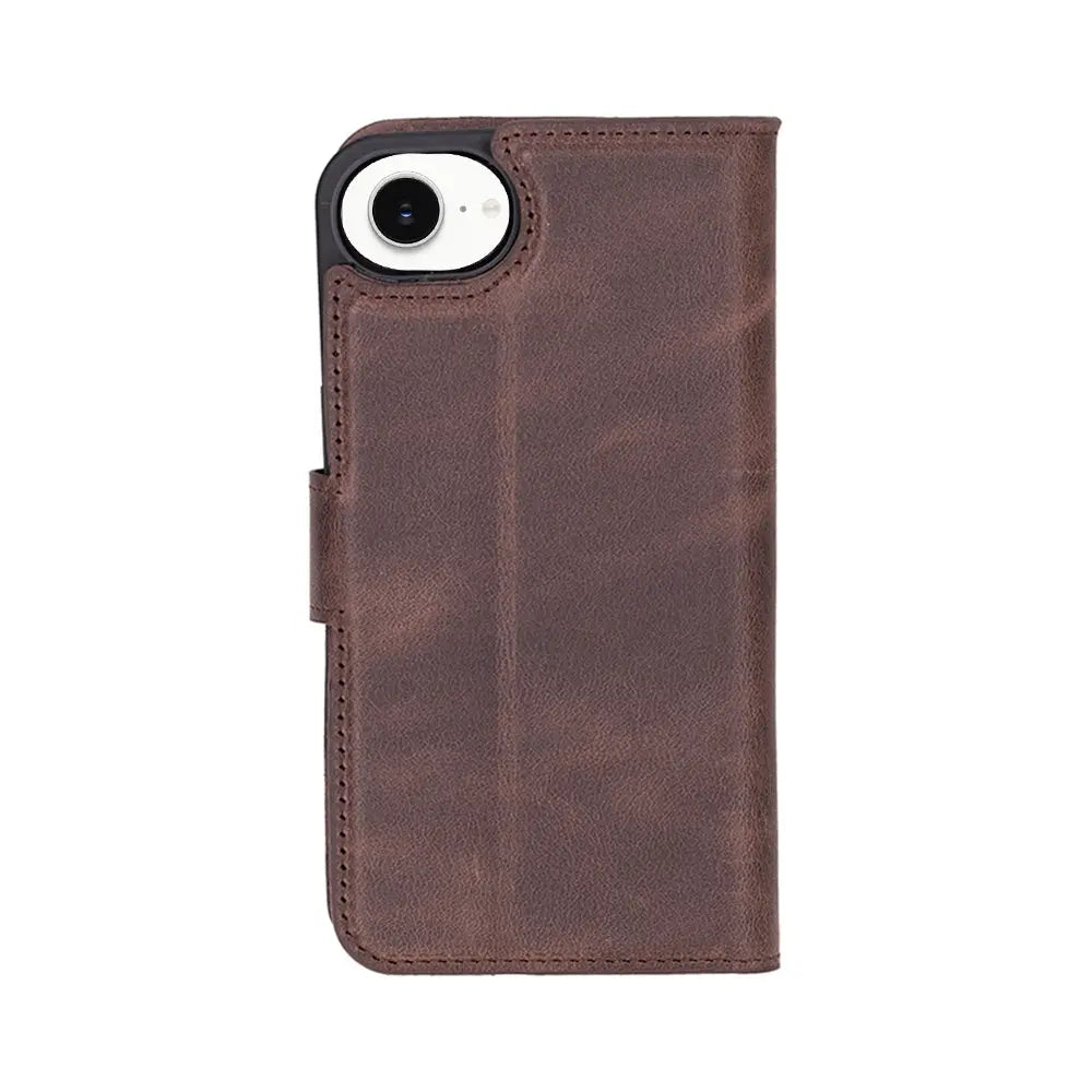 iPhone 16E Leather Wallet Case Detachable RFID – Magic Series