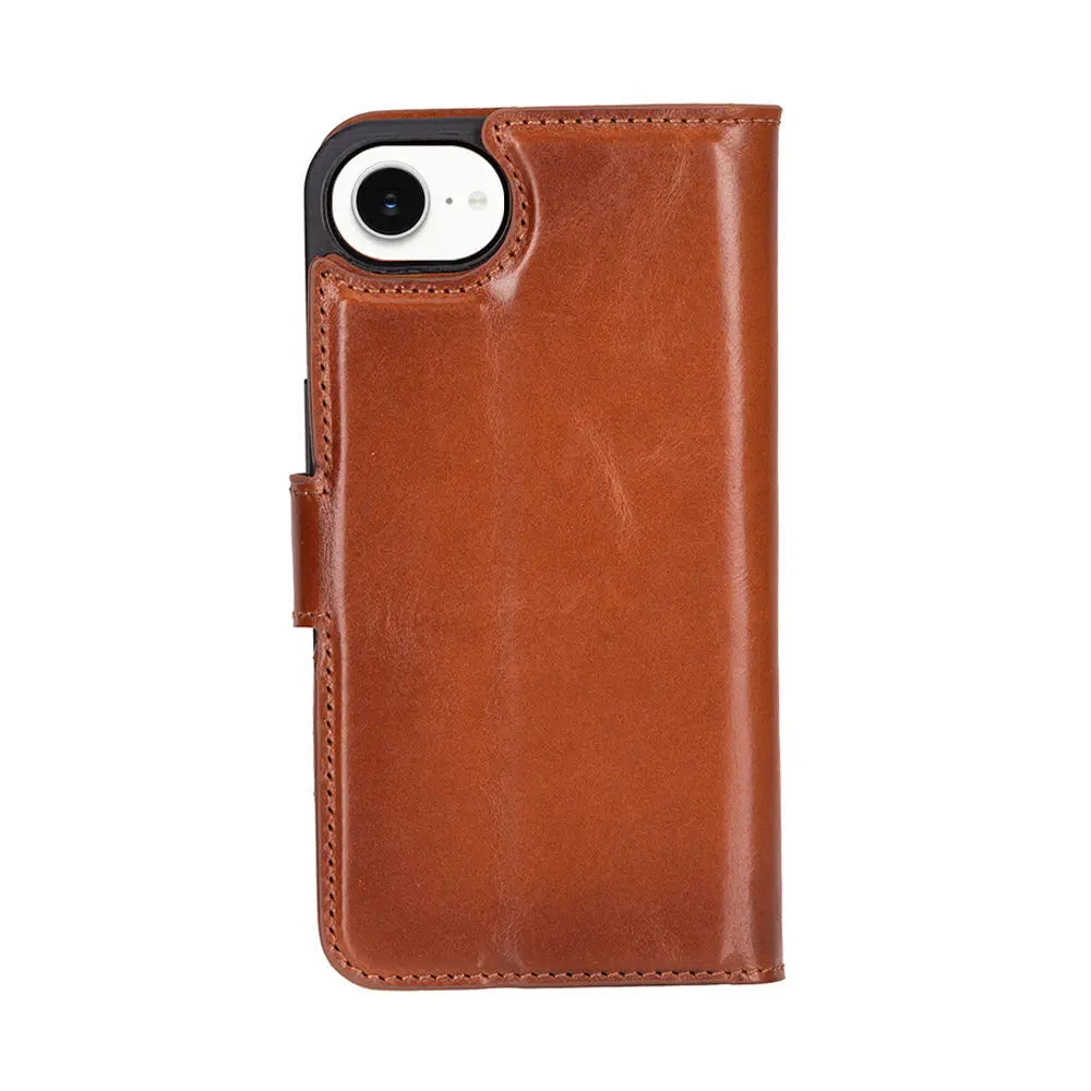 iPhone 16E Leather Wallet Case Detachable RFID – Magic Series