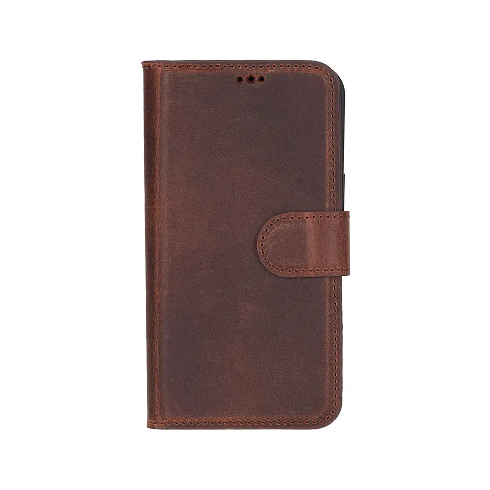 iPhone 16E Leather Wallet Case Detachable RFID – Magic Series