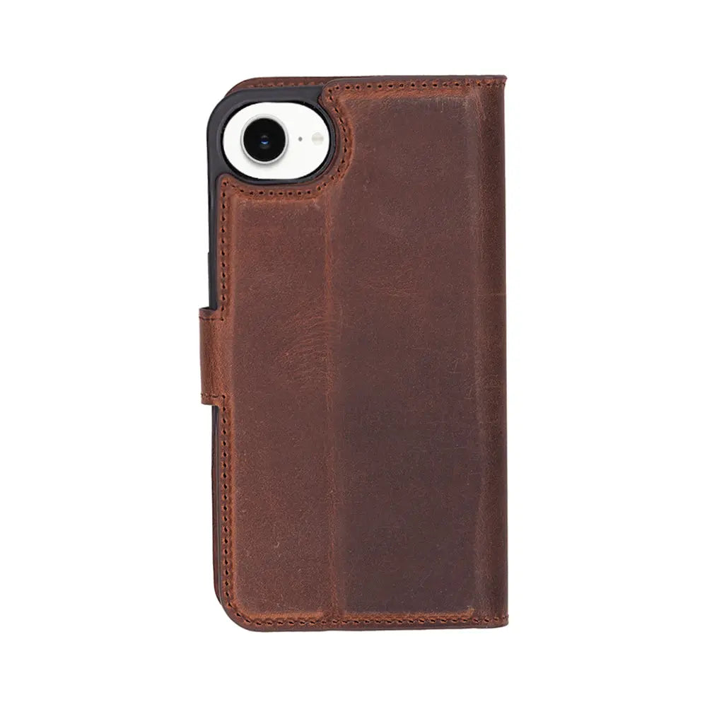 iPhone 16E Leather Wallet Case Detachable RFID – Magic Series