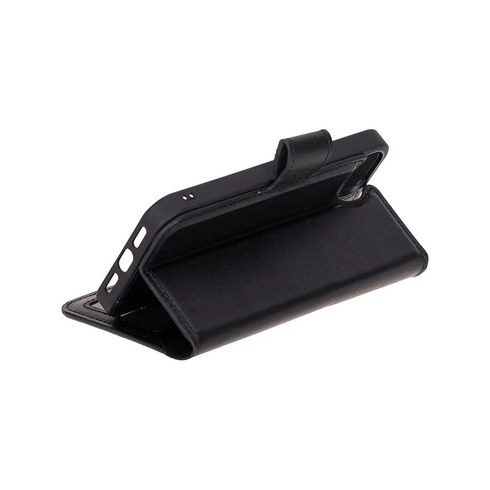 iPhone 16E Leather Wallet Case Detachable RFID – Magic Series