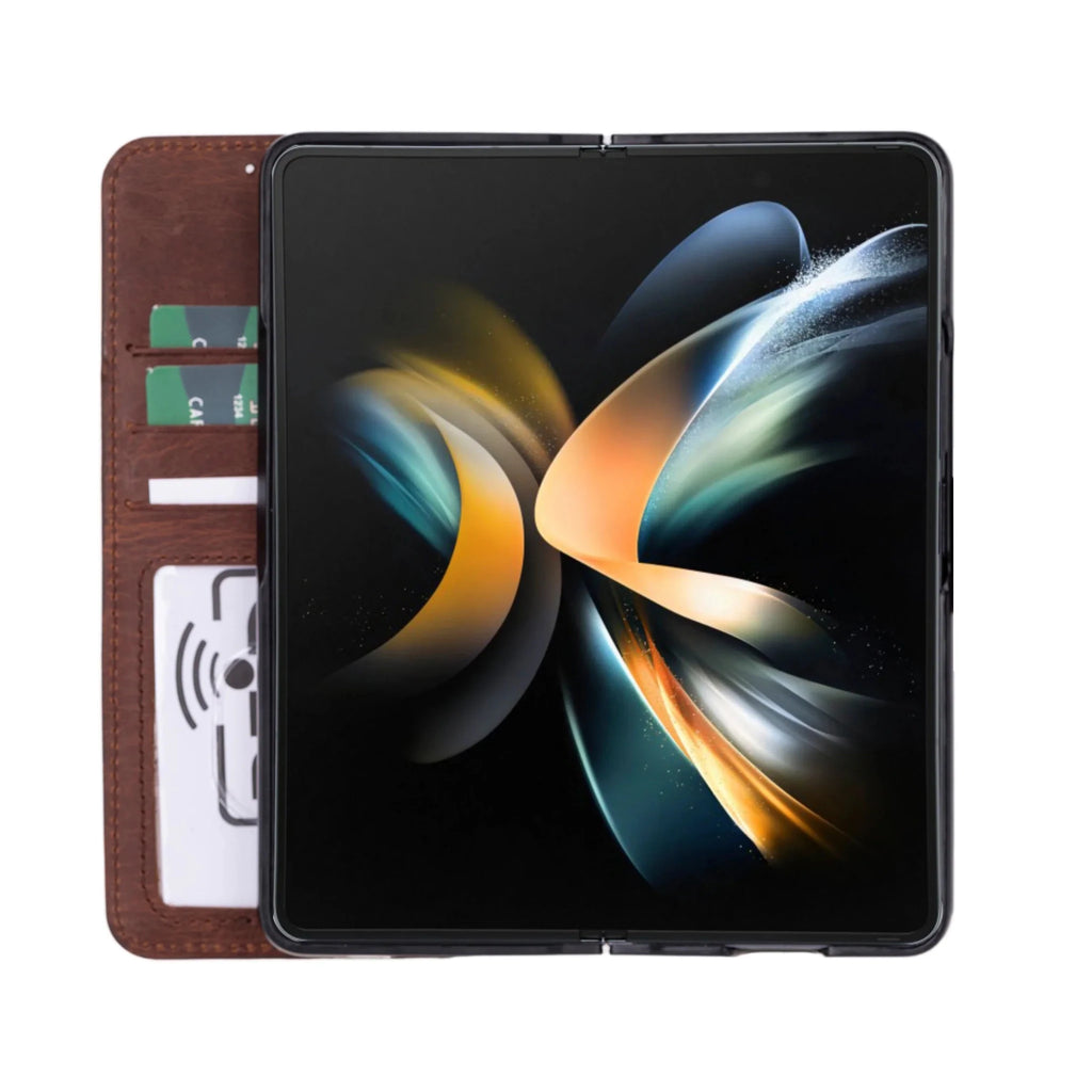 Google Pixel 10 Pro Fold Leather Folio Wallet Case RFID – Wallet ID