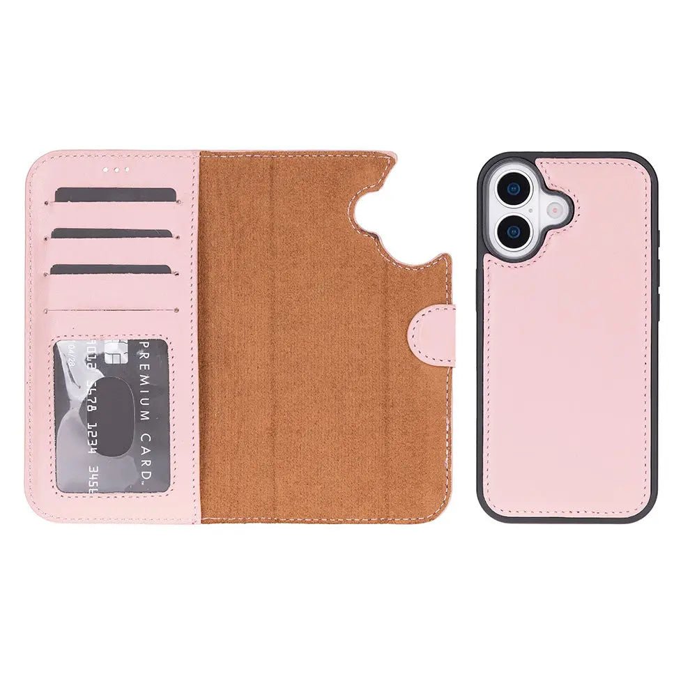 iPhone 17 Leather Wallet Case Detachable RFID MagSafe – Magic Series