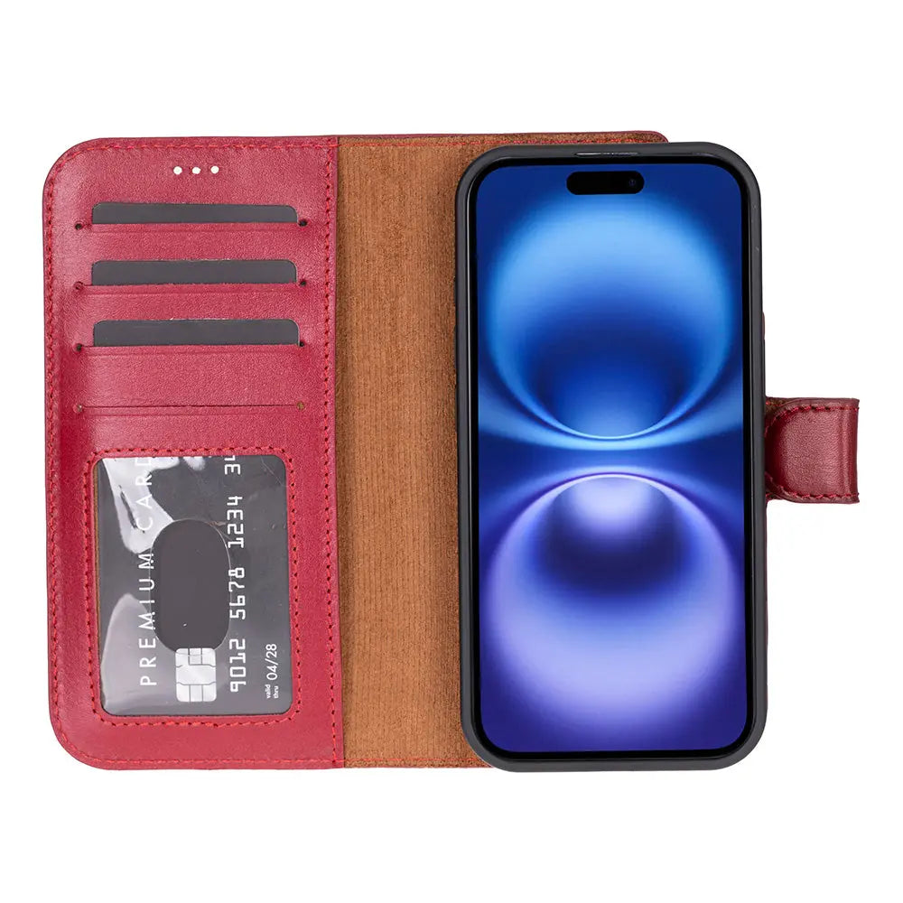 iPhone 17 Leather Wallet Case Detachable RFID MagSafe – Magic Series