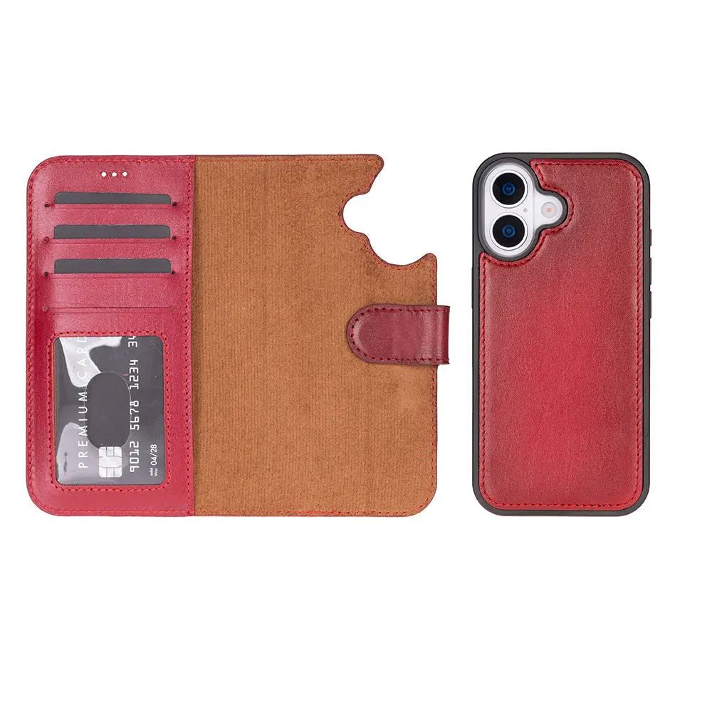 iPhone 17 Leather Wallet Case Detachable RFID MagSafe – Magic Series