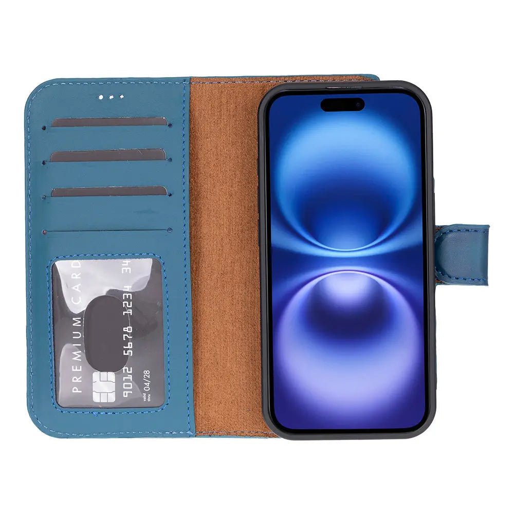 iPhone 17 Leather Wallet Case Detachable RFID MagSafe – Magic Series