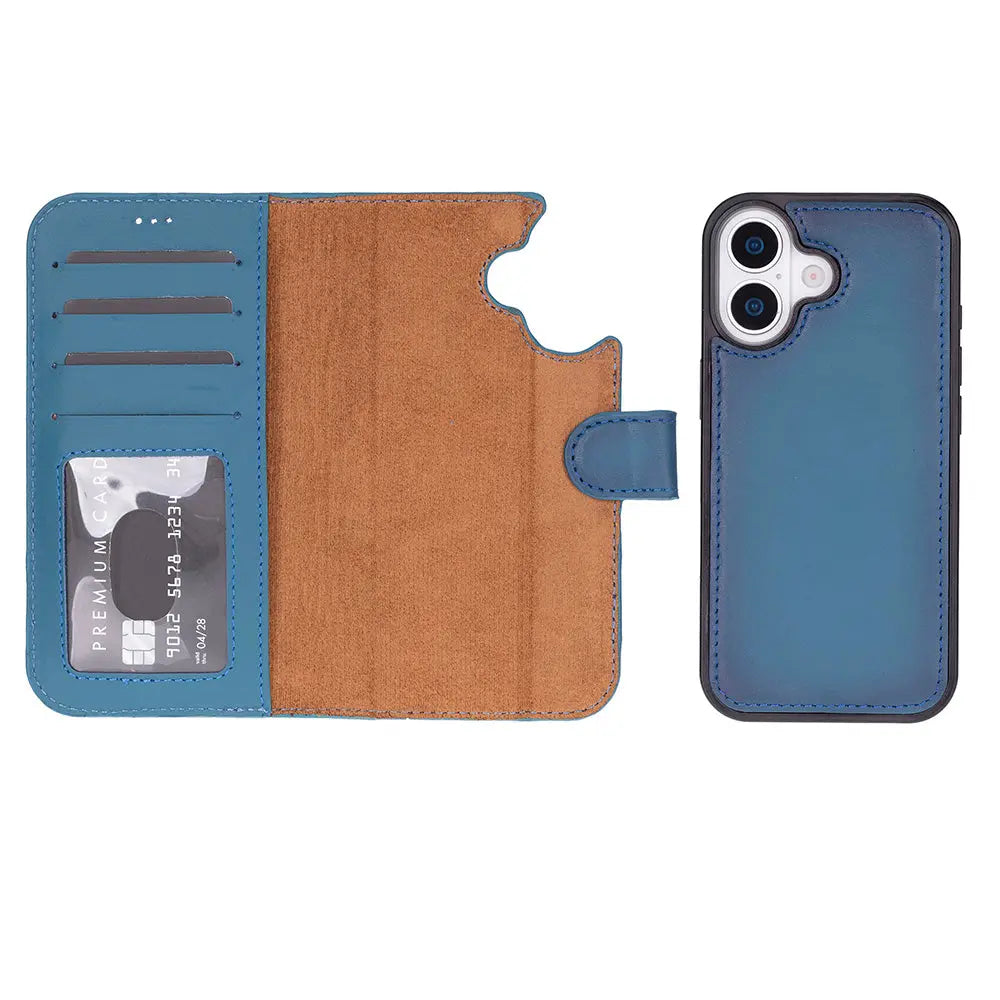 iPhone 17 Leather Wallet Case Detachable RFID MagSafe – Magic Series