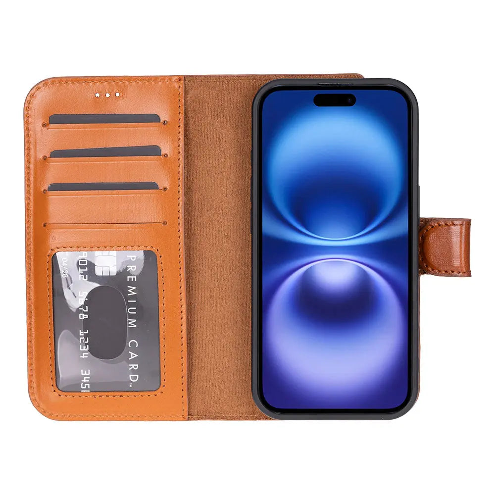 iPhone 17 Leather Wallet Case Detachable RFID MagSafe – Magic Series