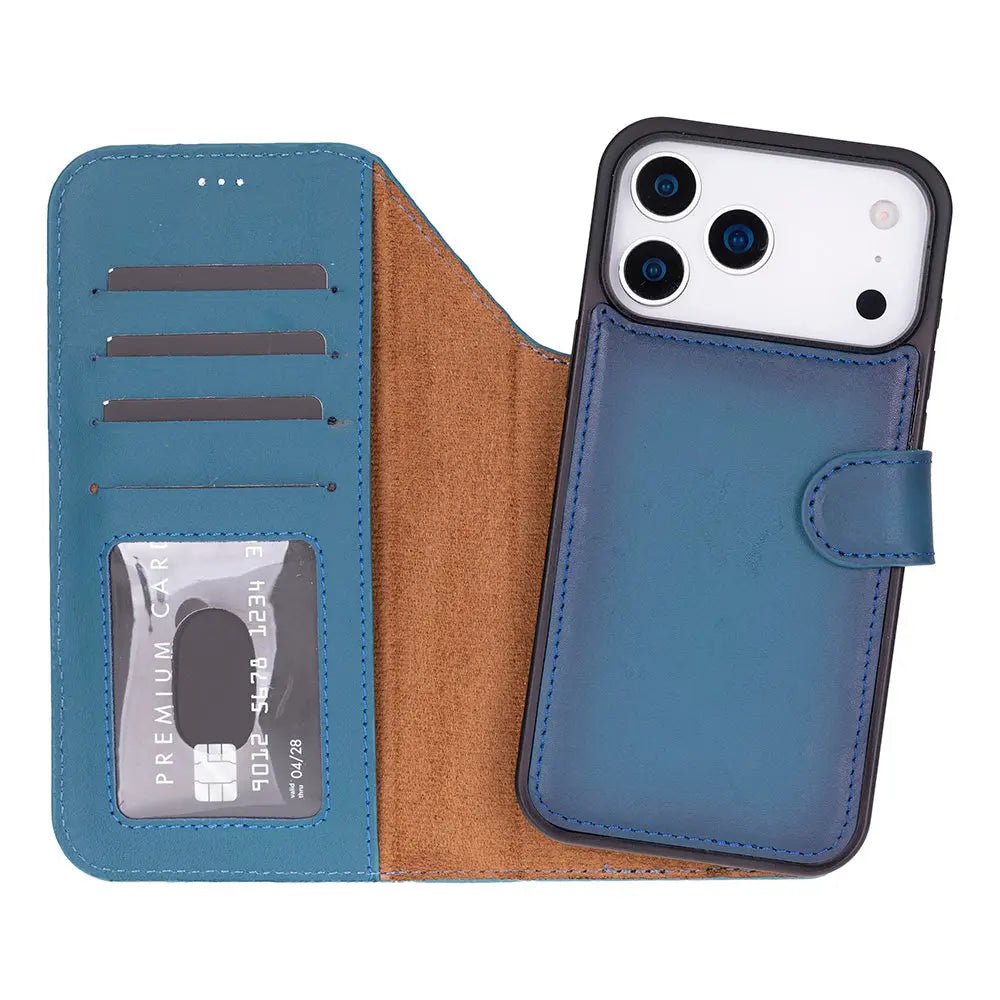 iPhone 17 Pro Max Leather Wallet Case Detachable RFID MagSafe – Magic Series