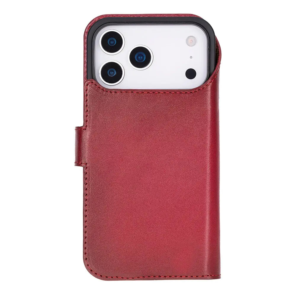 iPhone 17 Pro Max Leather Wallet Case Detachable RFID MagSafe – Magic Series