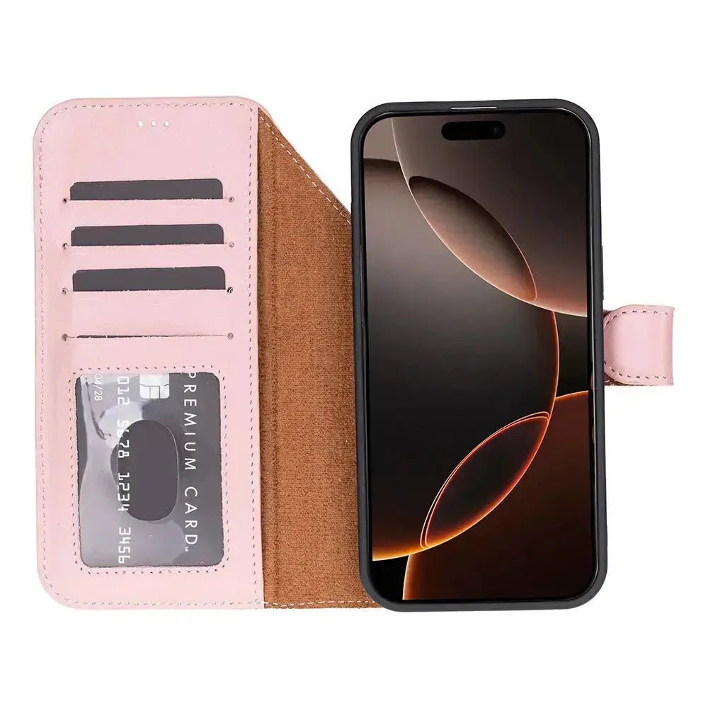 iPhone 17 Pro Leather Wallet Case Detachable RFID MagSafe – Magic Series