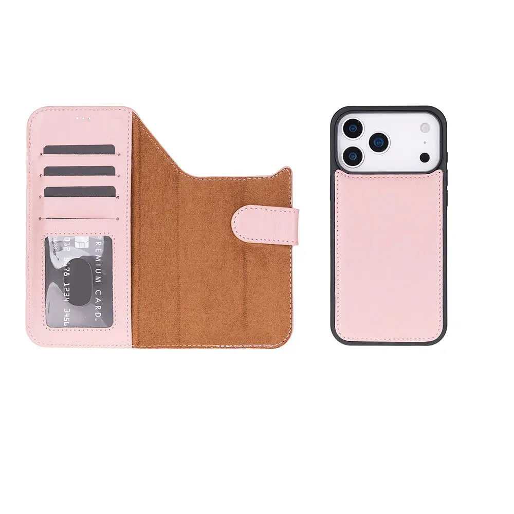 iPhone 17 Pro Max Leather Wallet Case Detachable RFID MagSafe – Magic Series