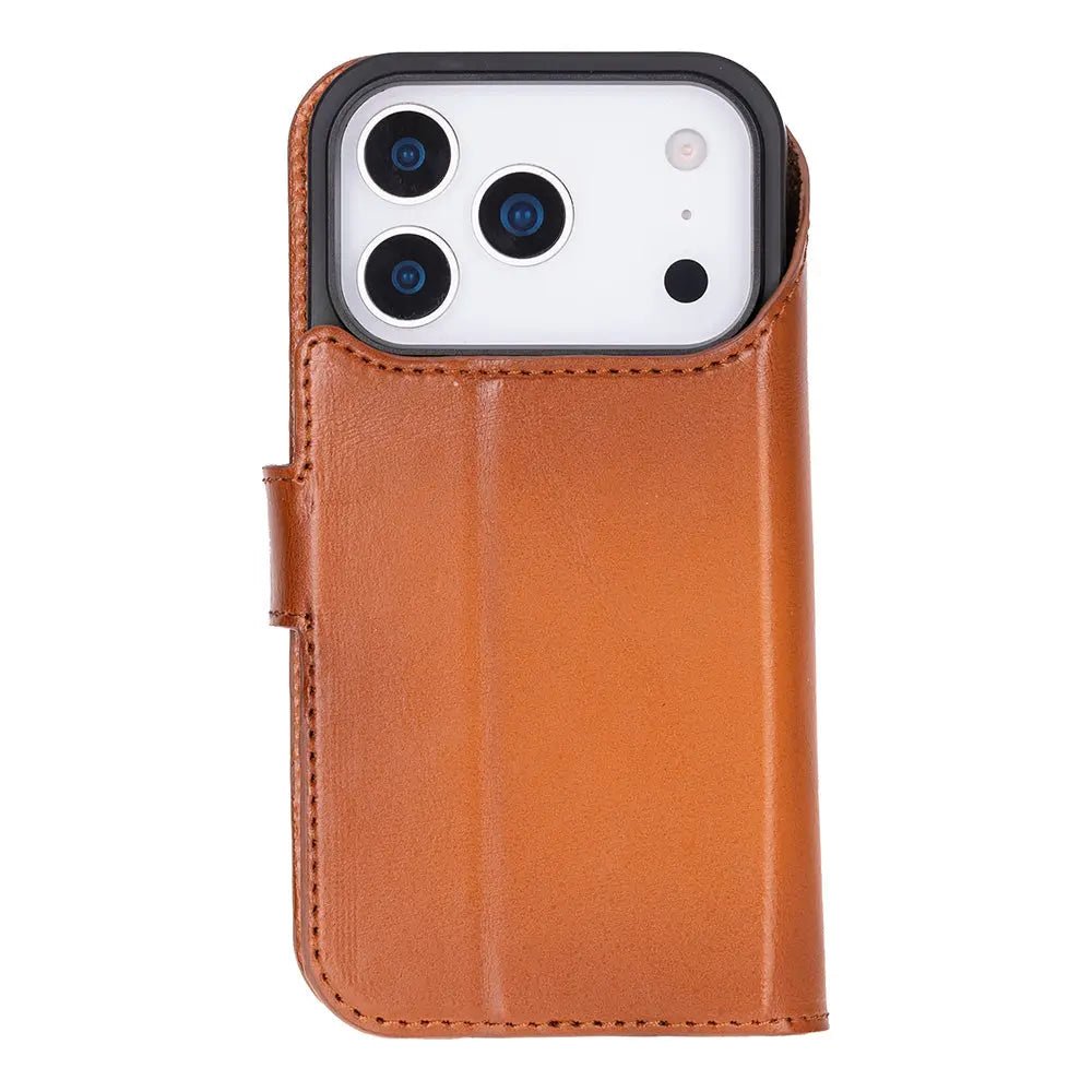 iPhone 17 Pro Leather Wallet Case Detachable RFID MagSafe – Magic Series
