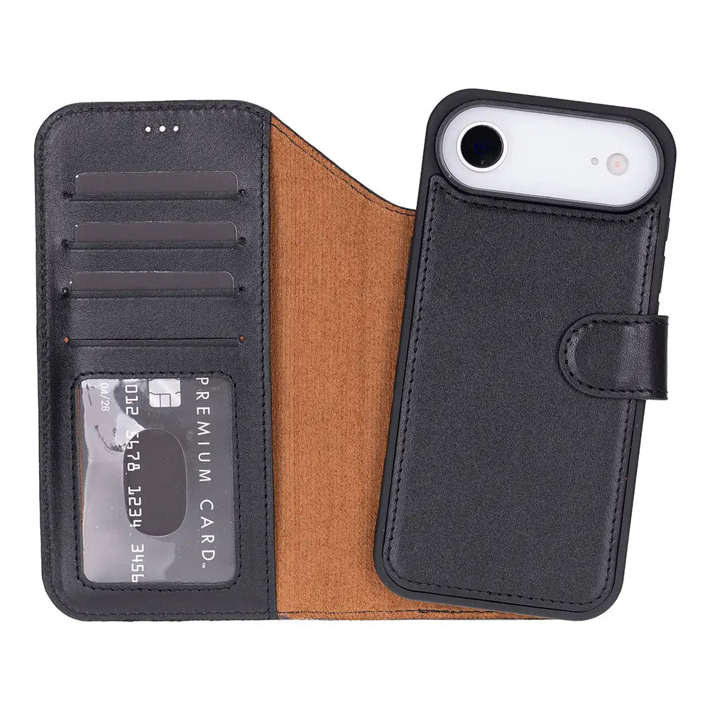 iPhone 17 Air Leather Wallet Case Detachable RFID MagSafe – Magic Series