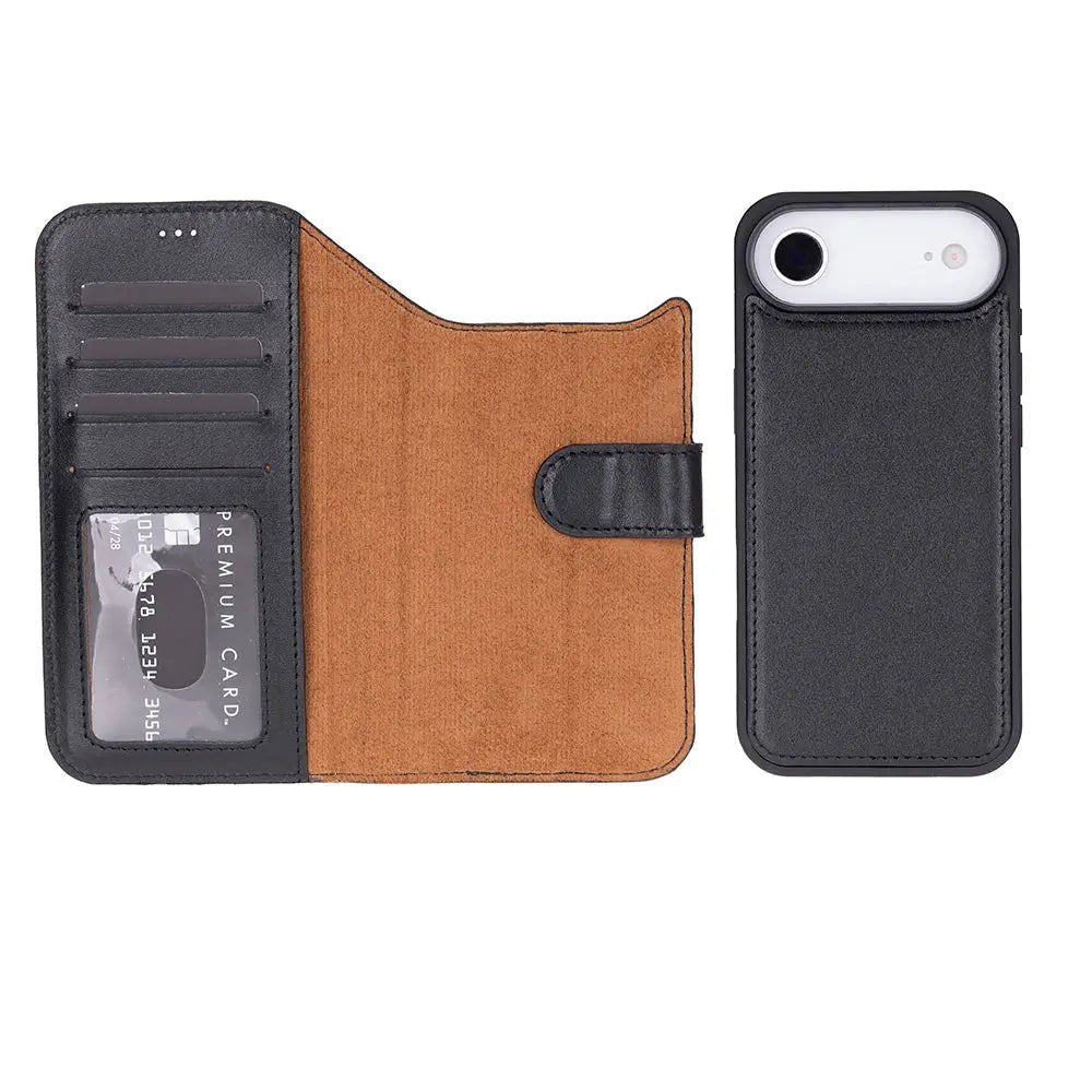 iPhone 17 Air Leather Wallet Case Detachable RFID MagSafe – Magic Series