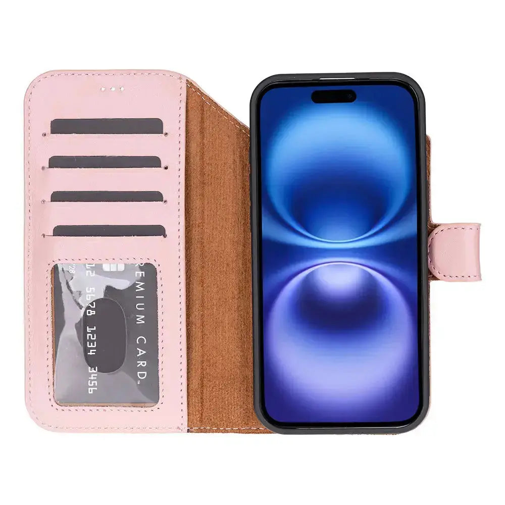 iPhone 17 Air Leather Wallet Case Detachable RFID MagSafe – Magic Series