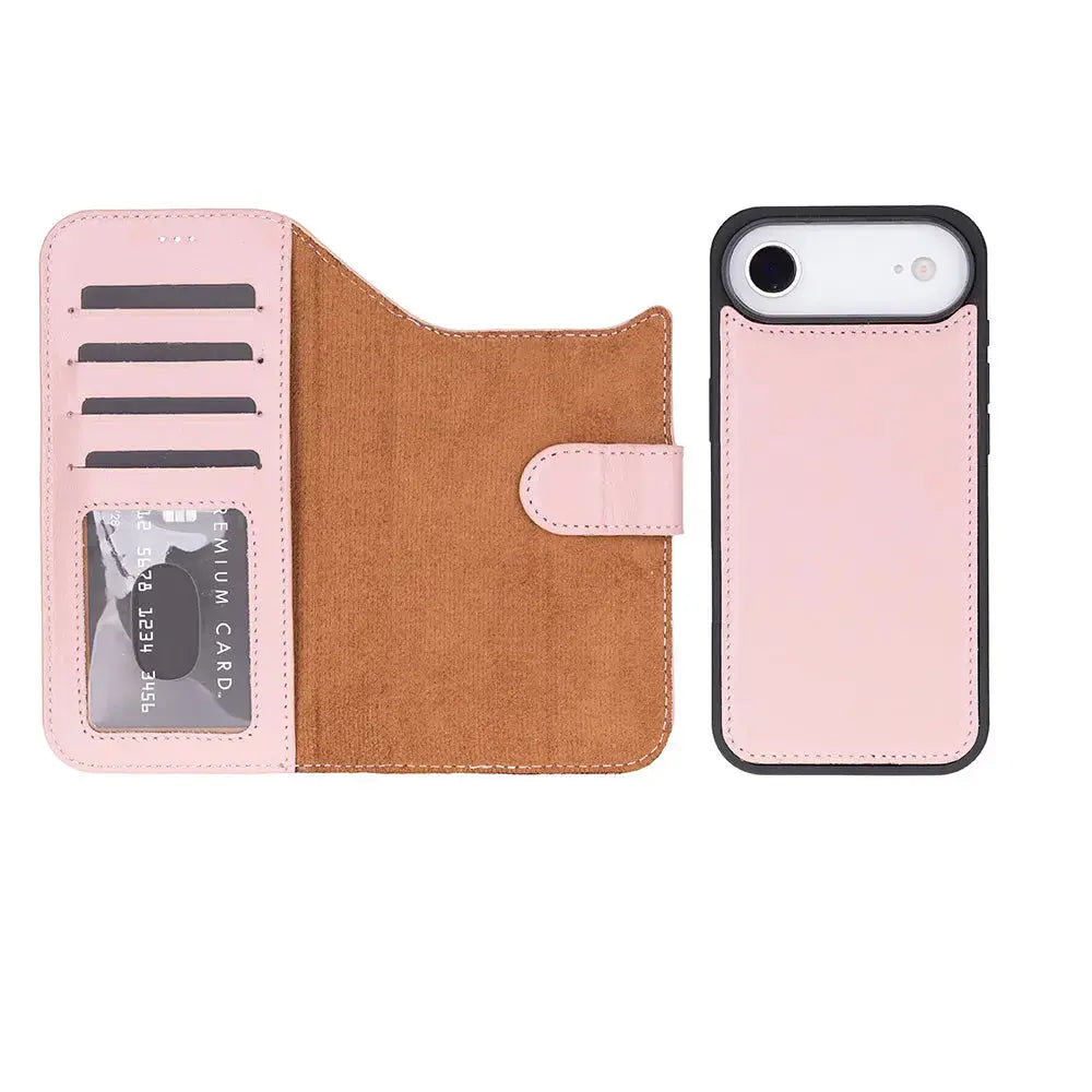 iPhone 17 Air Leather Wallet Case Detachable RFID MagSafe – Magic Series