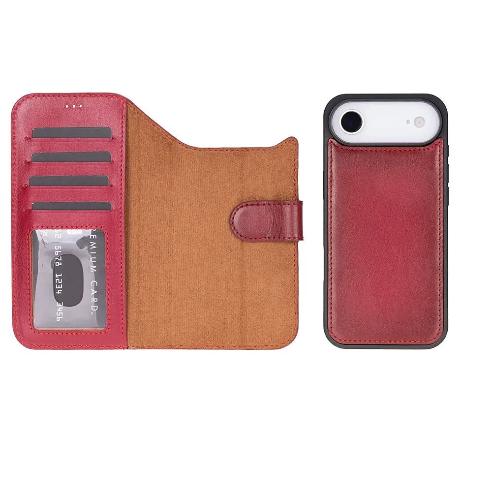 iPhone 17 Air Leather Wallet Case Detachable RFID MagSafe – Magic Series