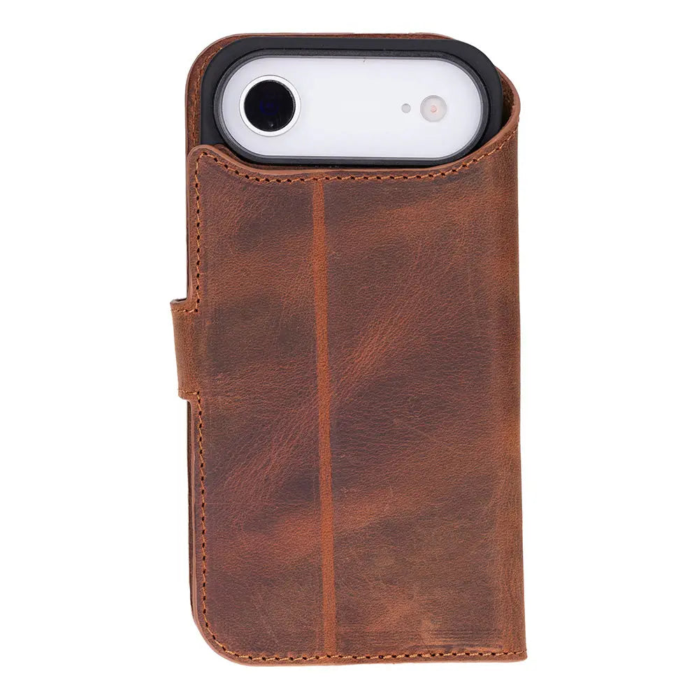 iPhone 17 Air Leather Wallet Case Detachable RFID MagSafe – Magic Series
