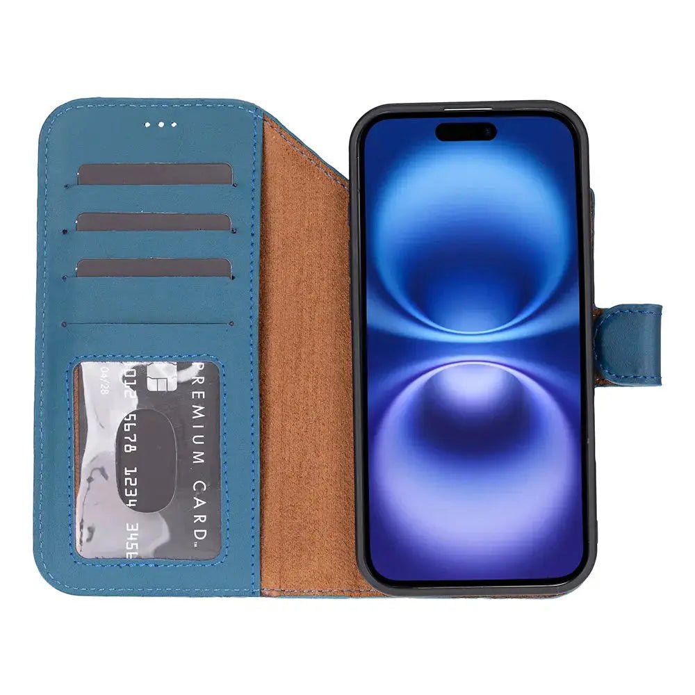 iPhone 17 Air Leather Wallet Case Detachable RFID MagSafe – Magic Series
