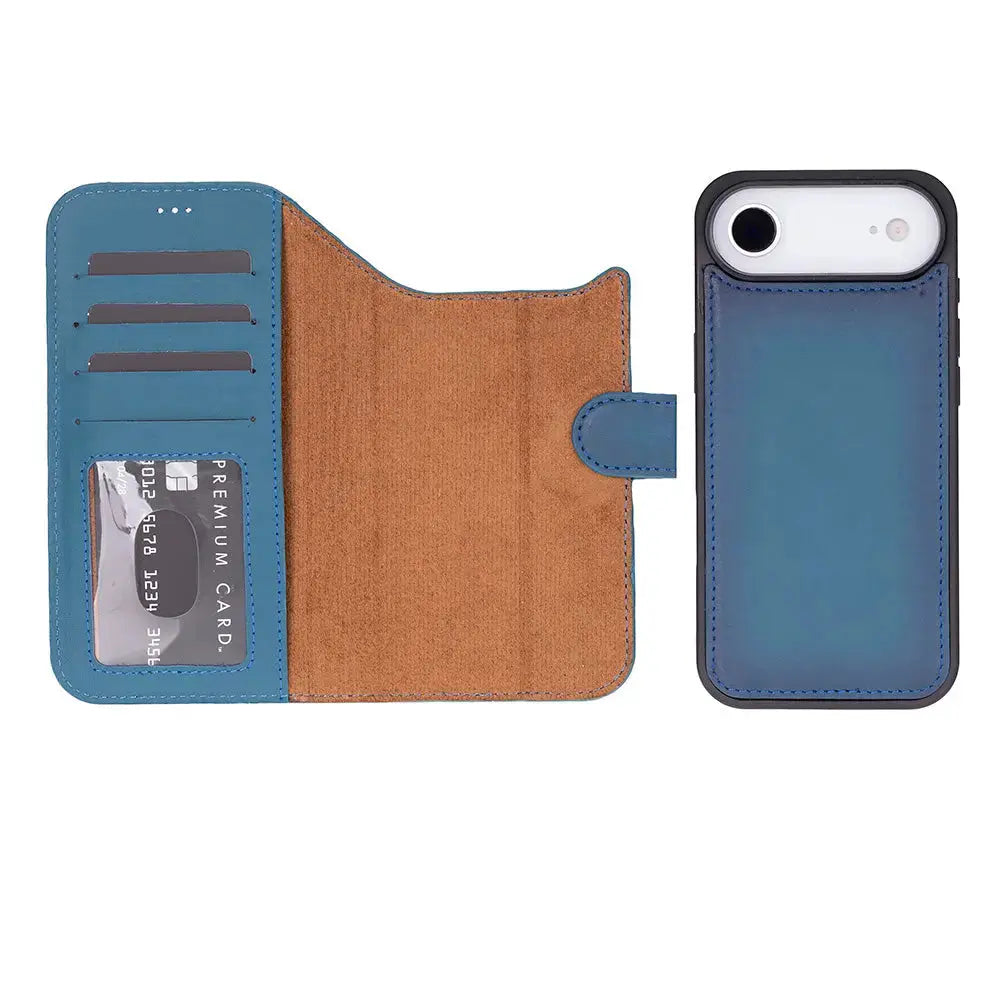 iPhone 17 Air Leather Wallet Case Detachable RFID MagSafe – Magic Series