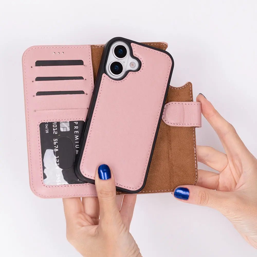 iPhone 17 Leather Wallet Case Detachable RFID MagSafe – Magic Series