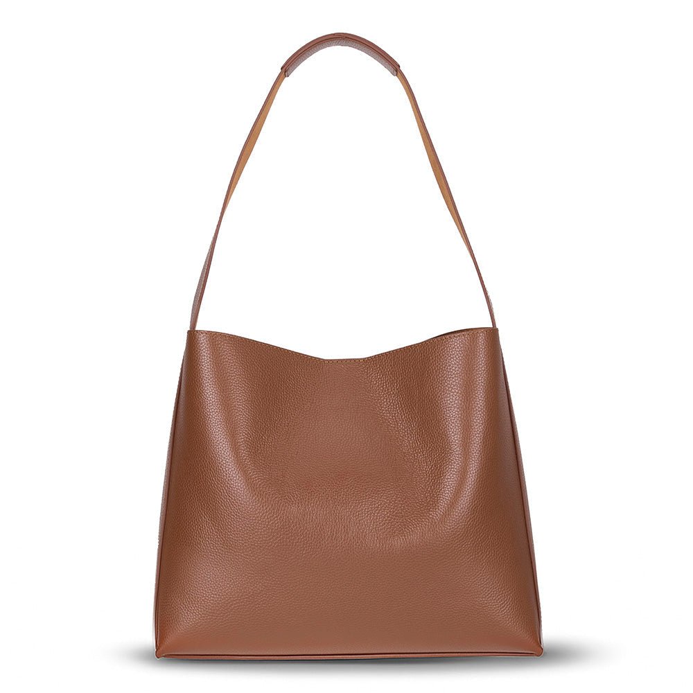 Stella Leather Women’s Tote Bag – Genuine Leather Shoulder Bag for Everyday Elegance | Minimal & Handcrafted