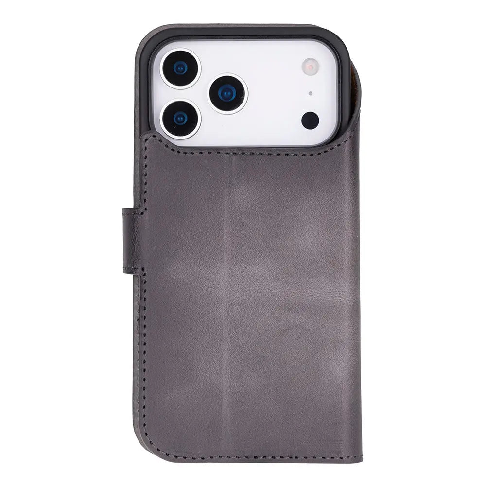 iPhone 17 Pro Leather Wallet Case Detachable RFID MagSafe – Magic Series