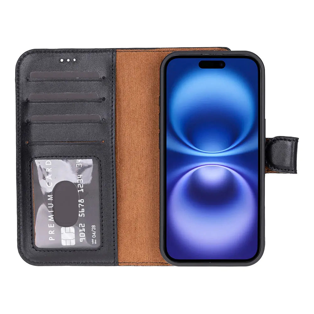iPhone 17 Leather Wallet Case Detachable RFID MagSafe – Magic Series
