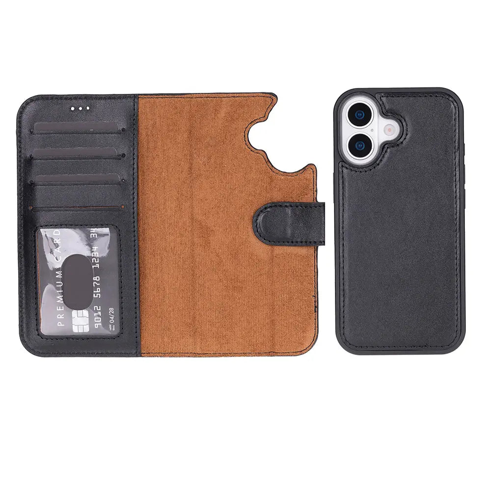 iPhone 17 Leather Wallet Case Detachable RFID MagSafe – Magic Series