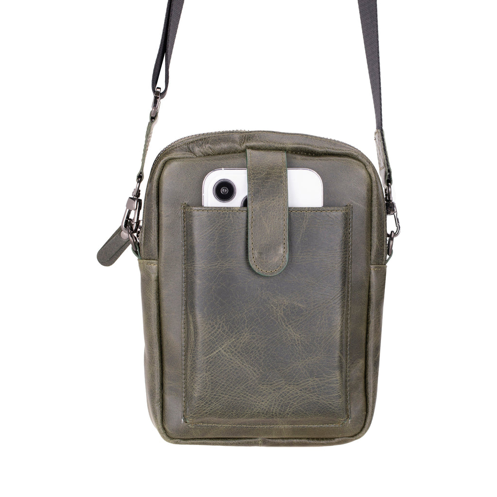 Pisa Leather Bag – Pebbled Leather Crossbody Bag for Men & Women for Everyday Elegance | Minimal & Handcrafted