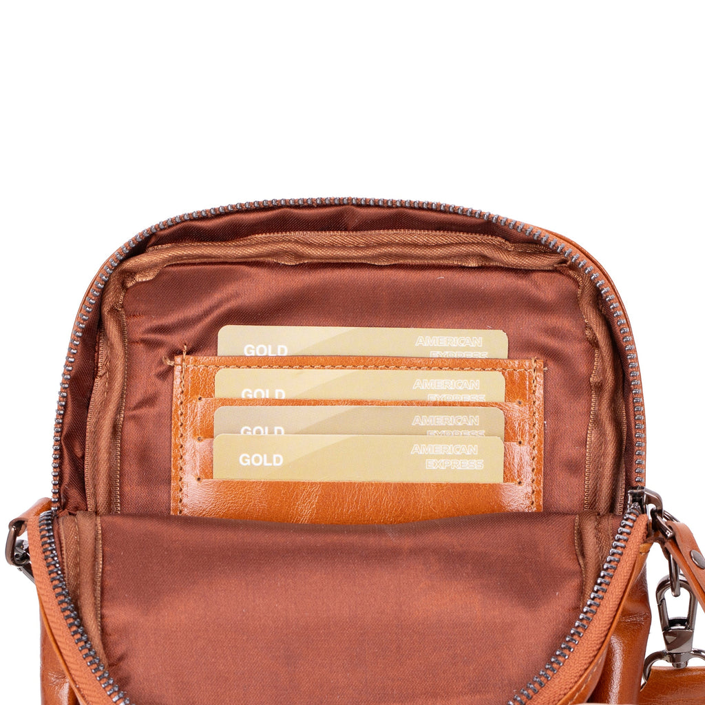 Pisa Leather Bag – Pebbled Leather Crossbody Bag for Men & Women for Everyday Elegance | Minimal & Handcrafted