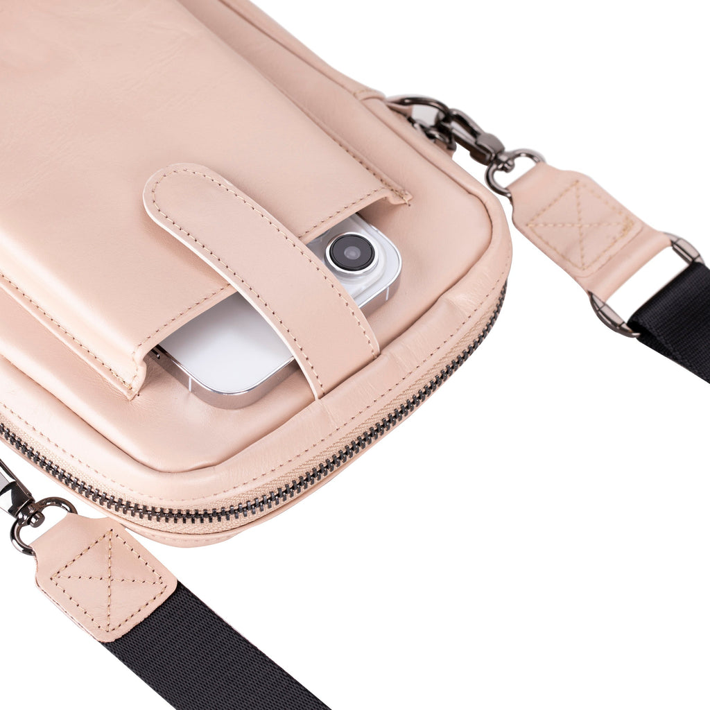 Pisa Leather Bag – Pebbled Leather Crossbody Bag for Men & Women for Everyday Elegance | Minimal & Handcrafted