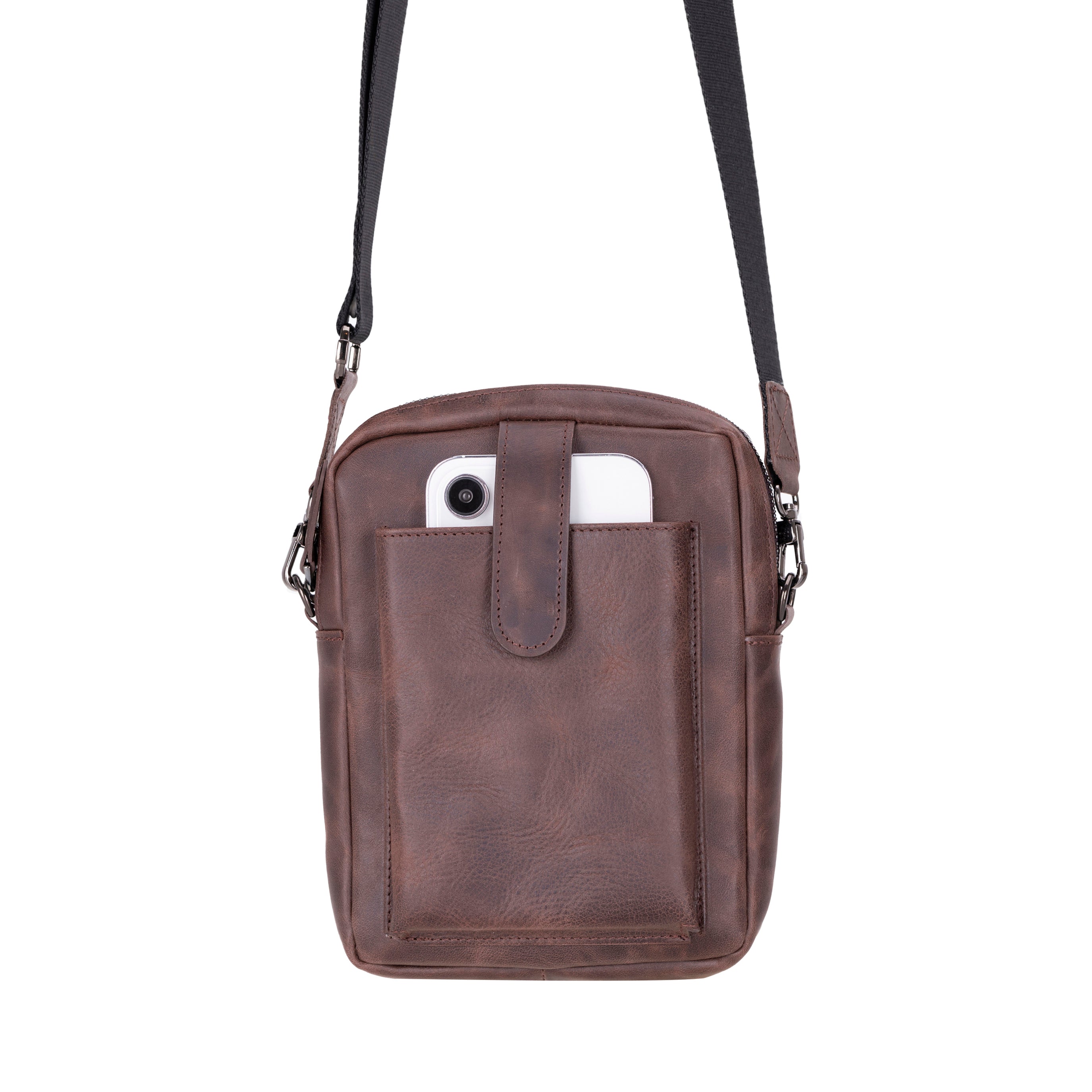 Pisa Leather Bag – Pebbled Leather Crossbody Bag for Men & Women for Everyday Elegance | Minimal & Handcrafted