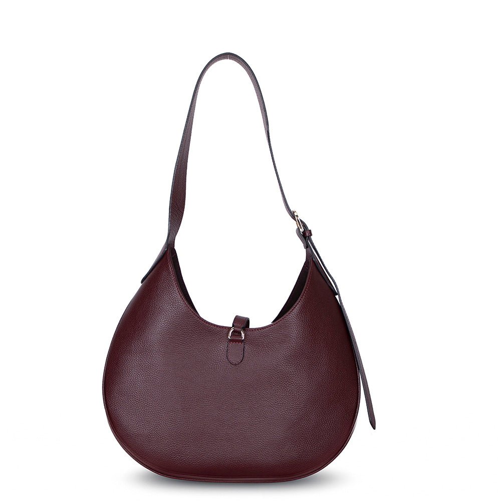 Rosa Women’s Leather Shoulder Bag – Genuine Leather Crescent Bag for Everyday Elegance | Minimal & Handcrafted