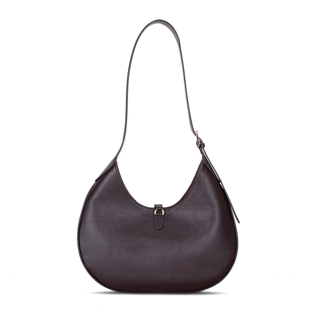 Rosa Women’s Leather Shoulder Bag – Genuine Leather Crescent Bag for Everyday Elegance | Minimal & Handcrafted
