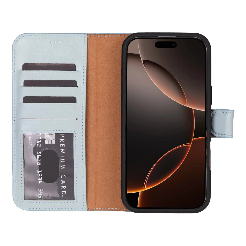 iPhone 16 Pro Leather Wallet Case Detachable RFID MagSafe – Magic Series