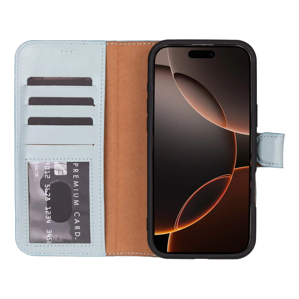 iPhone 16 Pro Max Leather Wallet Case Detachable RFID MagSafe – Magic Series