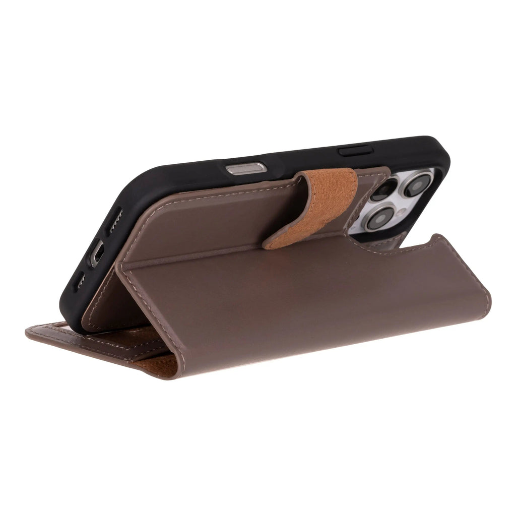iPhone 16 Pro Max Leather Wallet Case Detachable RFID MagSafe – Magic Series