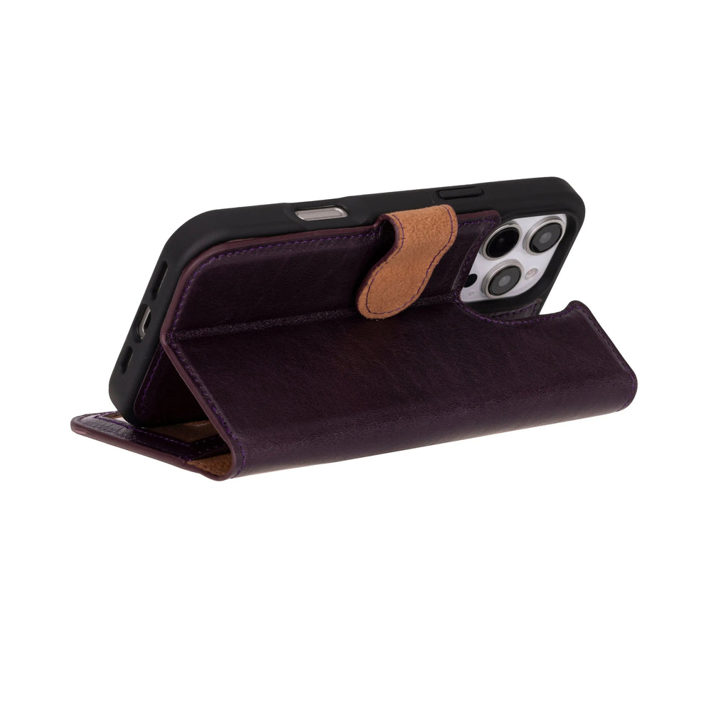 iPhone 16 Pro Max Leather Wallet Case Detachable RFID MagSafe – Magic Series