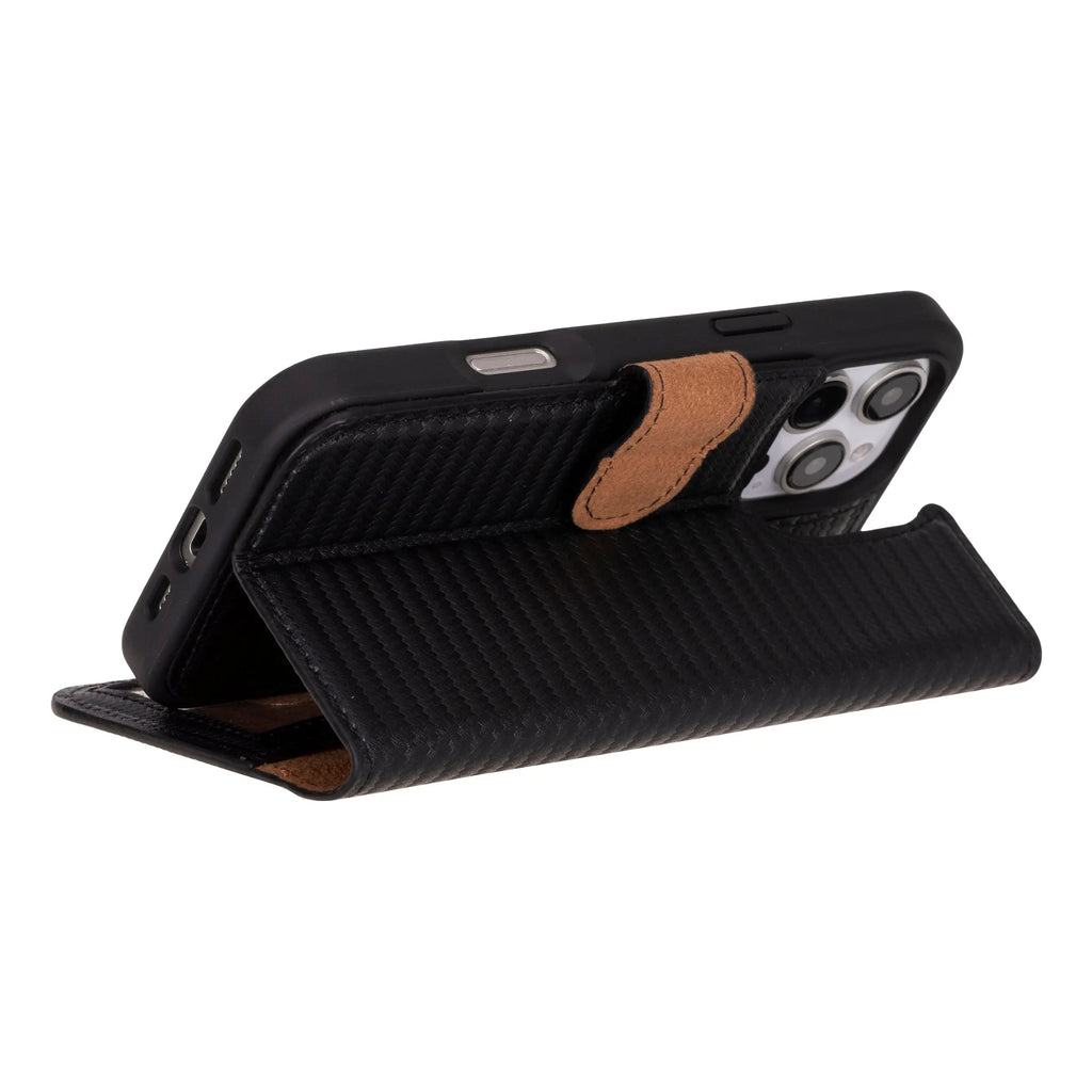 iPhone 16 Pro Leather Wallet Case Detachable RFID MagSafe – Magic Series